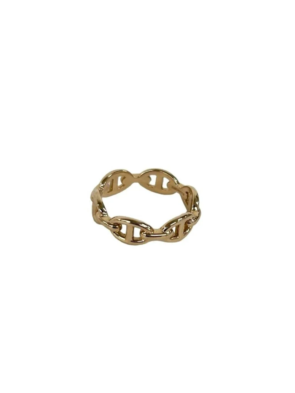 Hermes Enchainee 54 Pink Gold Ring